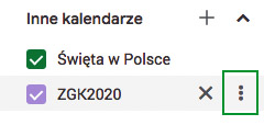 instrukcja dodania kalendarza ZGK do Google